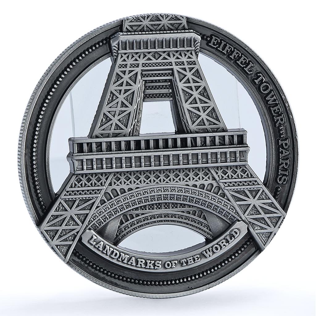 Cook Islands 50 cents Eiffel Tower Paris France KM-3214 Landmarks iron coin 2022 Cook Islands 50 cents Eiffel Tower Paris France KM-3214 Landmarks iron coin 2022
