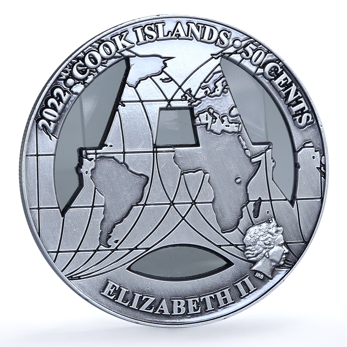 Cook Islands 50 cents Eiffel Tower Paris France KM-3214 Landmarks iron coin 2022 Cook Islands 50 cents Eiffel Tower Paris France KM-3214 Landmarks iron coin 2022