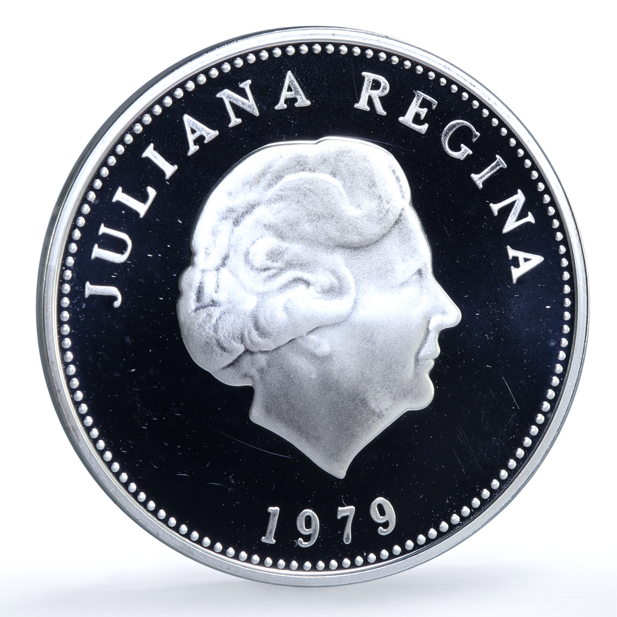 Netherlands Antilles 25 gulden Year of Child KM-22 UNICEF proof silver coin 1979 Netherlands Antilles 25 gulden Year of Child KM-22 UNICEF proof silver coin 1979