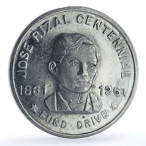 Philippines Jose Rizal Centennial Fund Drive H-1031 aluminum medal 1961