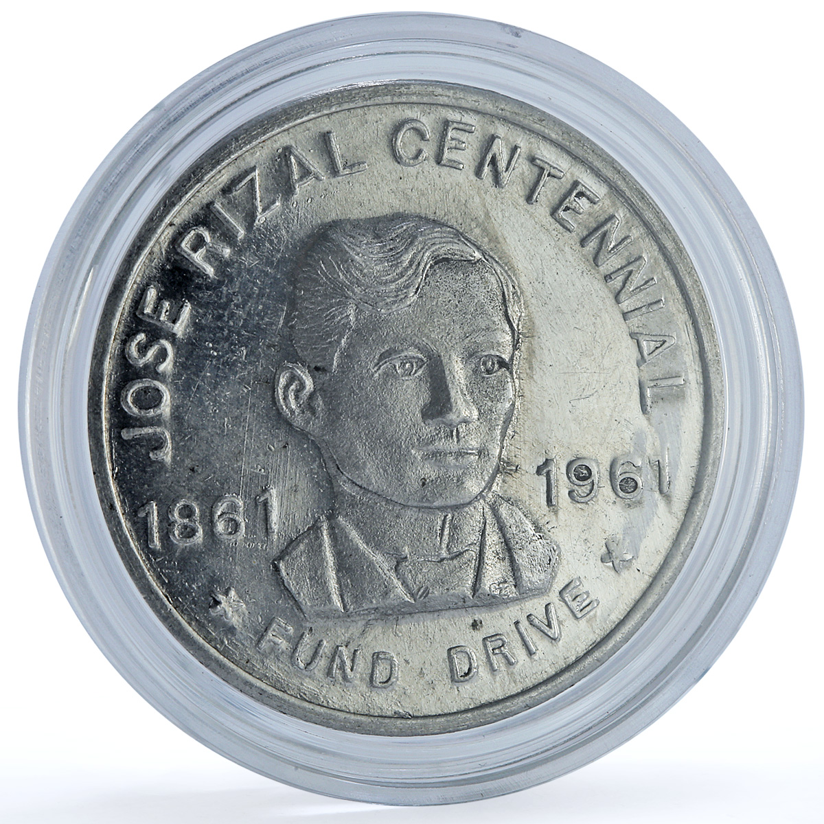Philippines Jose Rizal Centennial Fund Drive H-1031 aluminum medal 1961