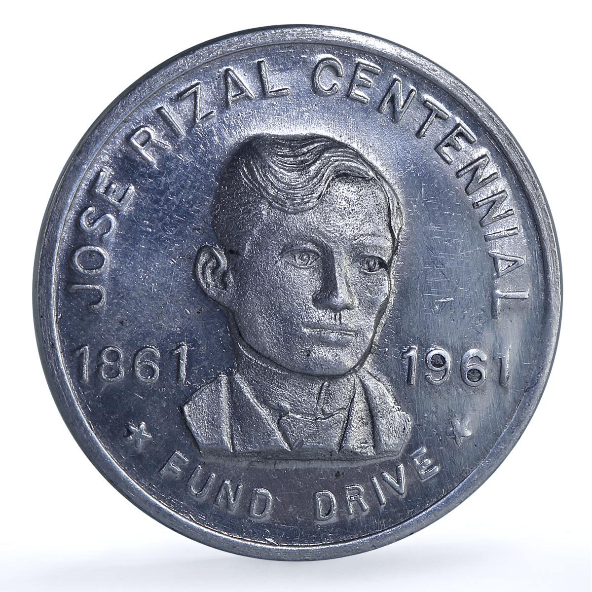 Philippines Jose Rizal Centennial Fund Drive H-1031 aluminum medal 1961