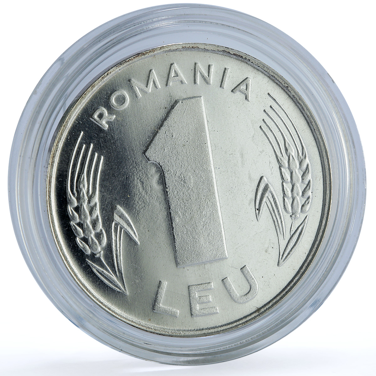 Romania 1 leu Republic Pattern KM-Pn297 proof-like silver coin 1992 Romania 1 leu Republic Pattern KM-Pn297 proof-like silver coin 1992