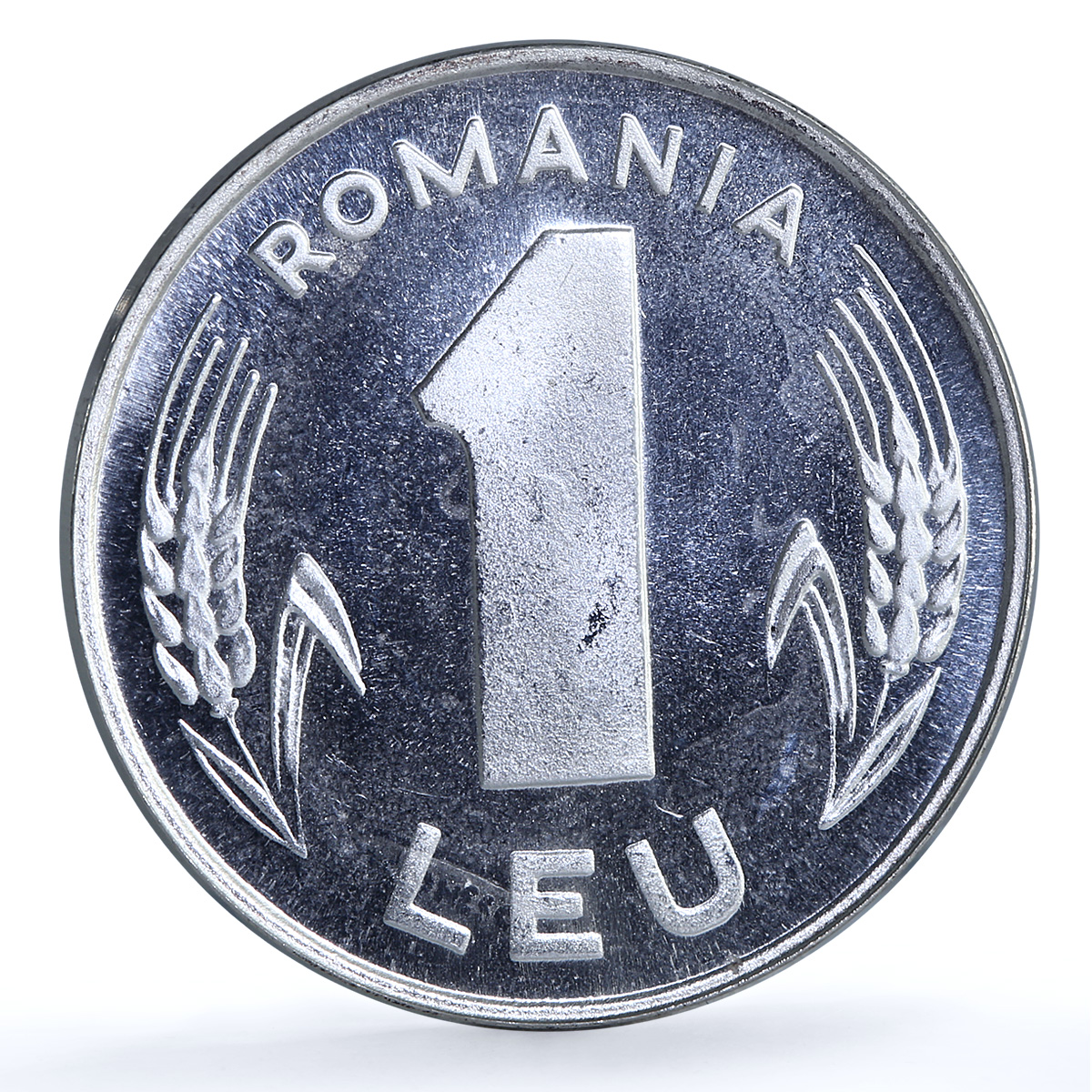 Romania 1 leu Republic Pattern KM-Pn297 proof-like silver coin 1992 Romania 1 leu Republic Pattern KM-Pn297 proof-like silver coin 1992