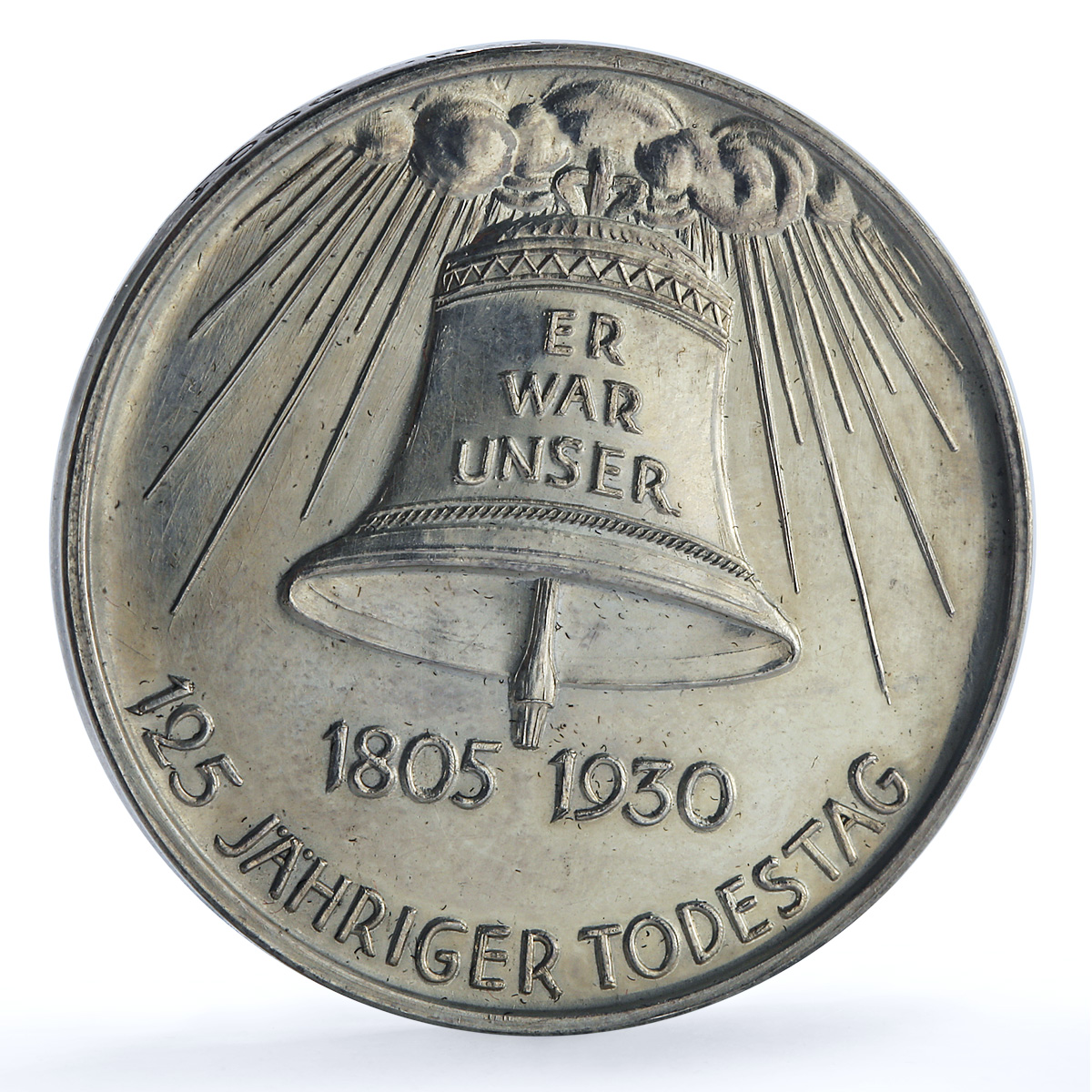 Germany Weimar Schiller SACHS Edge Hornlein-246 Literature proof-like medal 1930