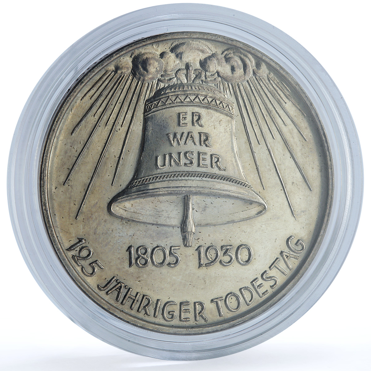Germany Weimar Schiller SACHS Edge Hornlein-246 Literature proof-like medal 1930
