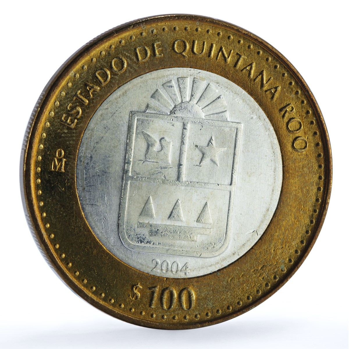 Mexico 100 pesos x 2 Set Oaxaca State KM-740 Federation bimetal coins 2004 Mexico 100 pesos x 2 Set Oaxaca State KM-740 Federation bimetal coins 2004