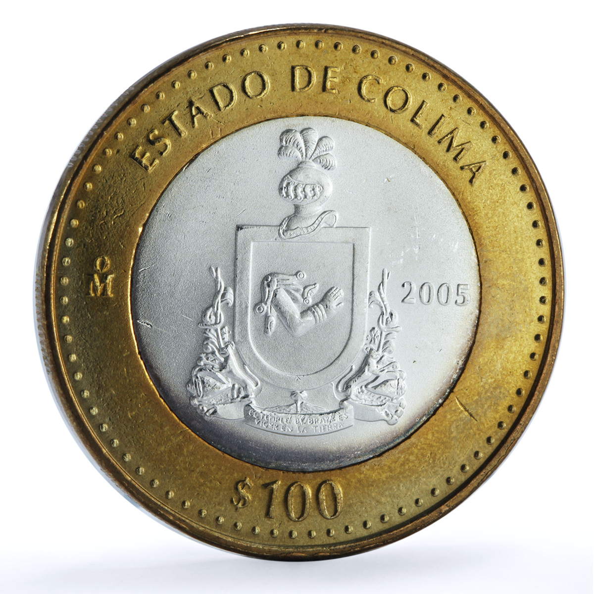 Mexico 100 pesos x 2 Set Colima State KM-729 Federation bimetal coins 2005 Mexico 100 pesos x 2 Set Colima State KM-729 Federation bimetal coins 2005