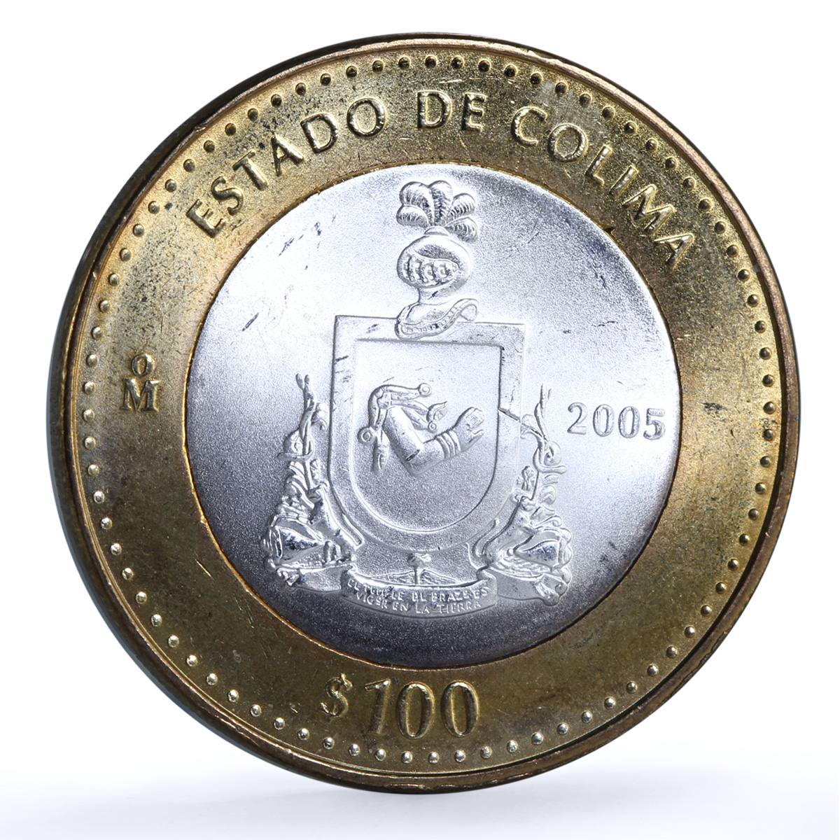 Mexico 100 pesos x 2 Set Colima State KM-729 Federation bimetal coins 2005 Mexico 100 pesos x 2 Set Colima State KM-729 Federation bimetal coins 2005