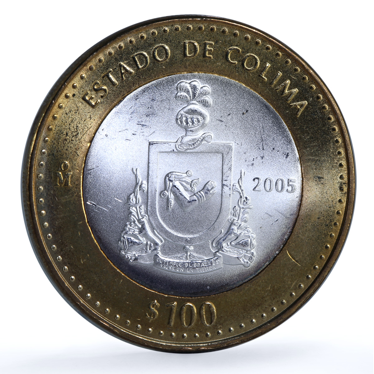 Mexico 100 pesos x 2 Set Colima State KM-729 Federation bimetal coins 2005 Mexico 100 pesos x 2 Set Colima State KM-729 Federation bimetal coins 2005