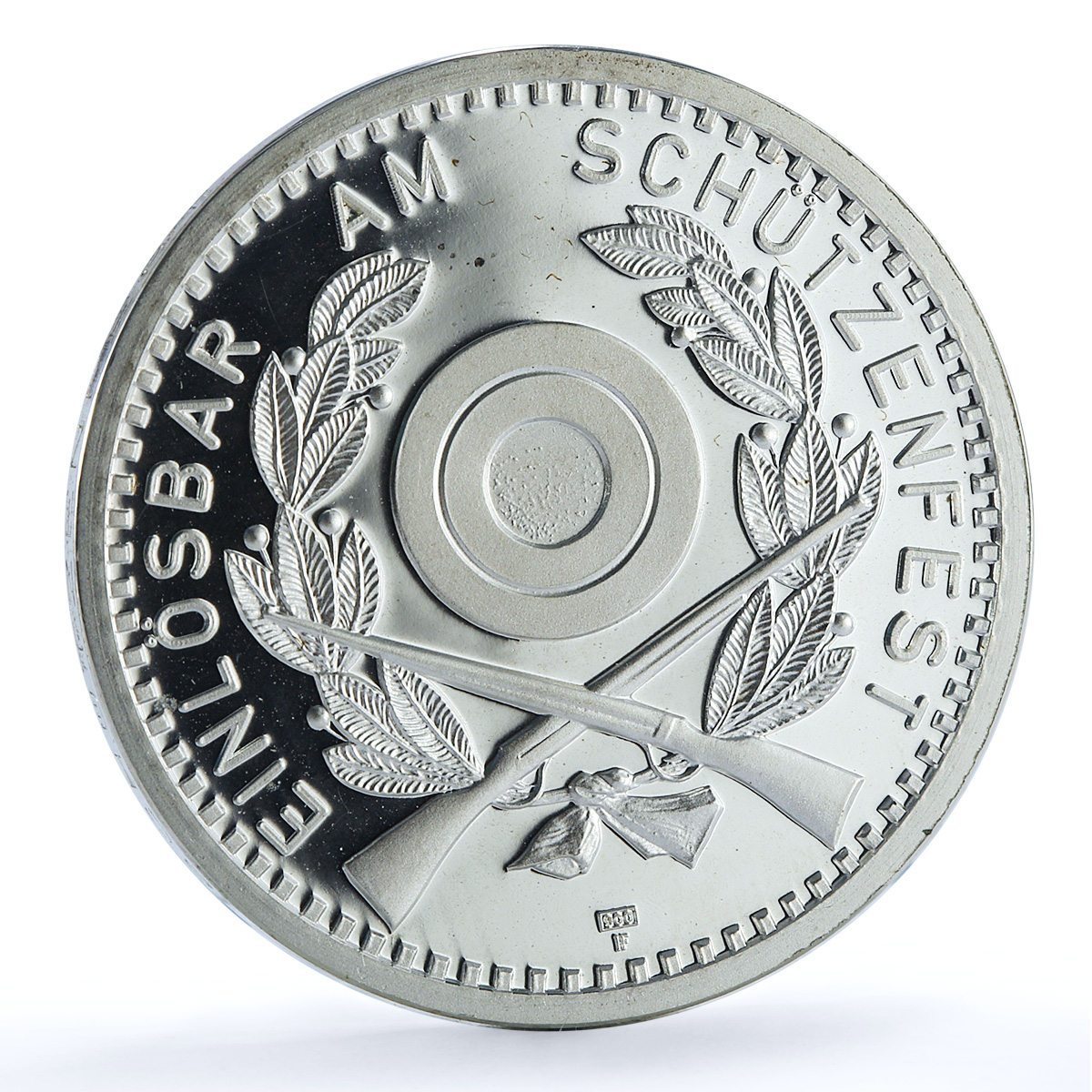 Switzerland 50 francs Winterthur Shooting Festival X#S30 proof silver coin 1990