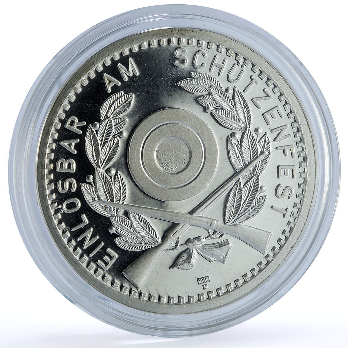 Switzerland 50 francs Winterthur Shooting Festival X#S30 proof silver coin 1990