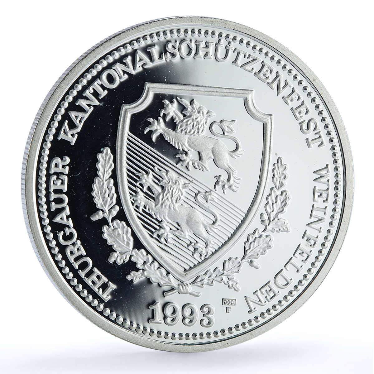 Switzerland 50 francs Weinfelden Shooting Festival X#S42 proof silver coin 1993