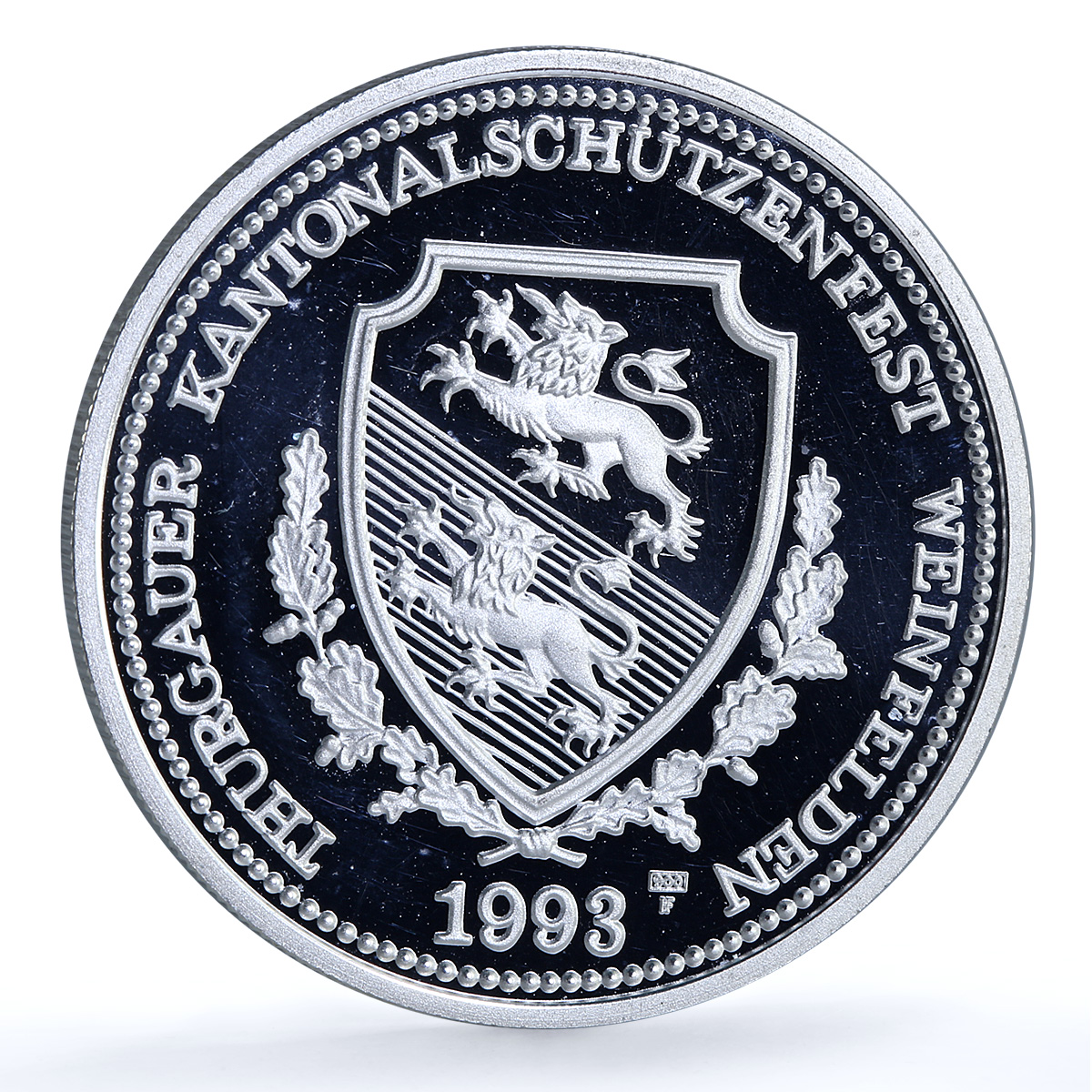 Switzerland 50 francs Weinfelden Shooting Festival X#S42 proof silver coin 1993
