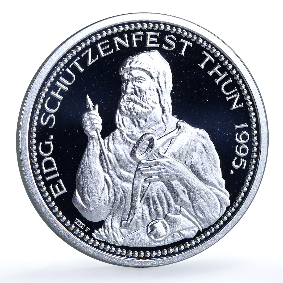 Switzerland 50 francs Thun Shooting Festival X#S46 William Tell silver coin 1995 Switzerland 50 francs Thun Shooting Festival X#S46 William Tell silver coin 1995