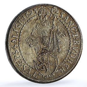 Austria Salzburg 1 thaler Paris Lodron KM-87 Zottl-1476 Madonna silver coin 1625