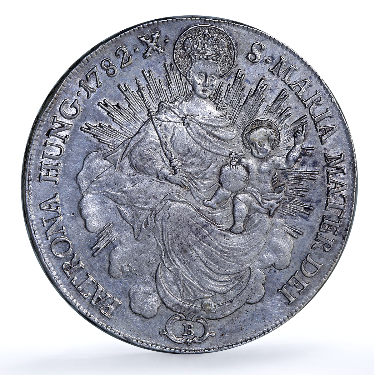 Hungary 1 thaler Joseph II Kremnica Mint KM-395 H-1869 Madonna silver coin 1782 Hungary 1 thaler Joseph II Kremnica Mint KM-395 H-1869 Madonna silver coin 1782