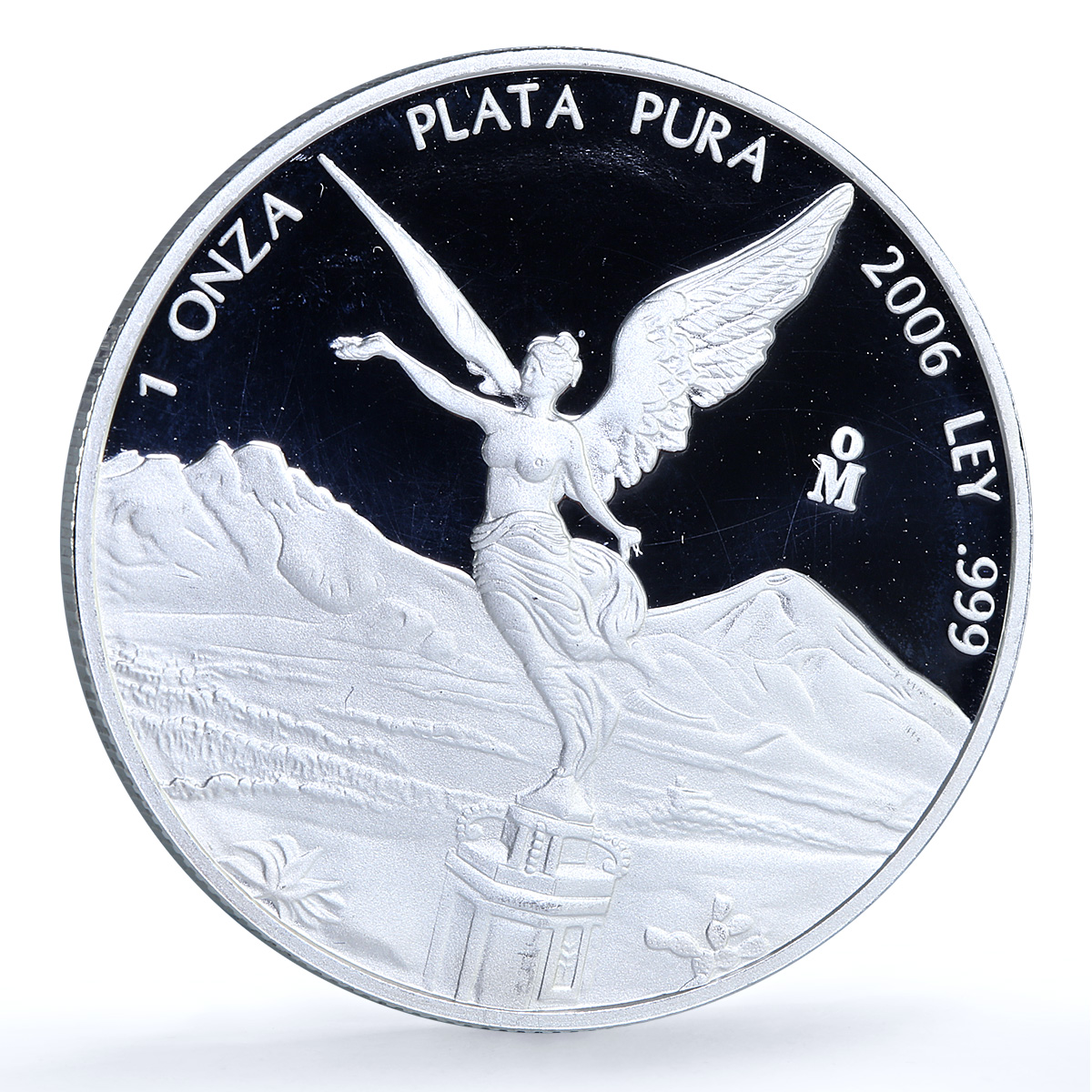 Mexico 1 onza Libertad Angel Independence KM-639 Bullion proof silver coin 2006 Mexico 1 onza Libertad Angel Independence KM-639 Bullion proof silver coin 2006