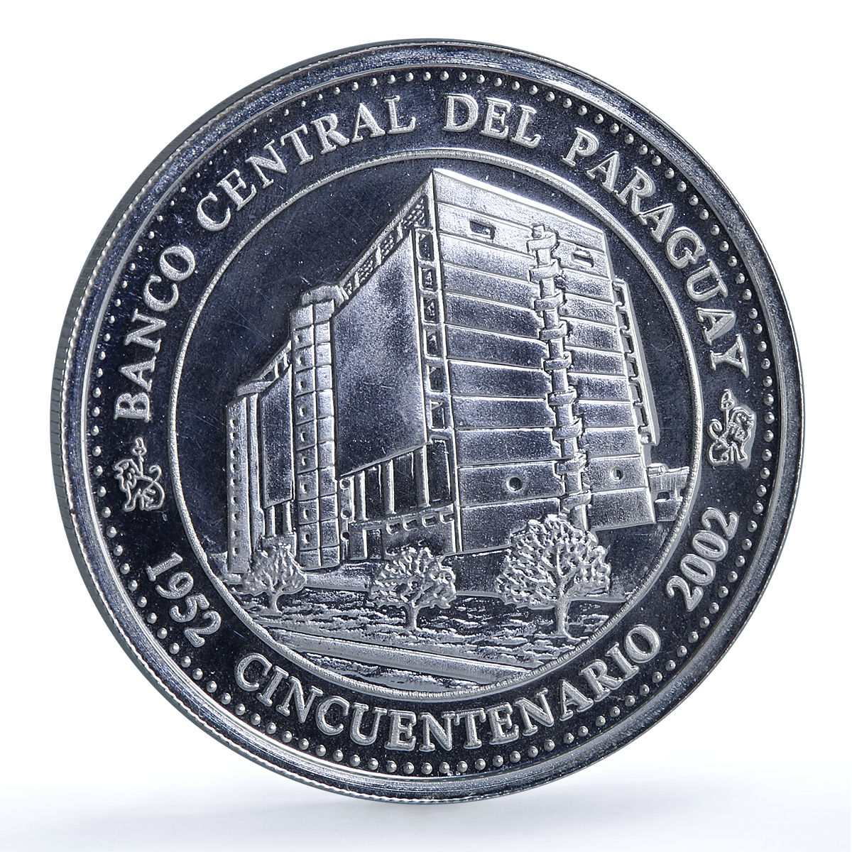 Paraguay 1 guarani Central Bank KM-197 Canonero Ship proof silver coin 2002 Paraguay 1 guarani Central Bank KM-197 Canonero Ship proof silver coin 2002