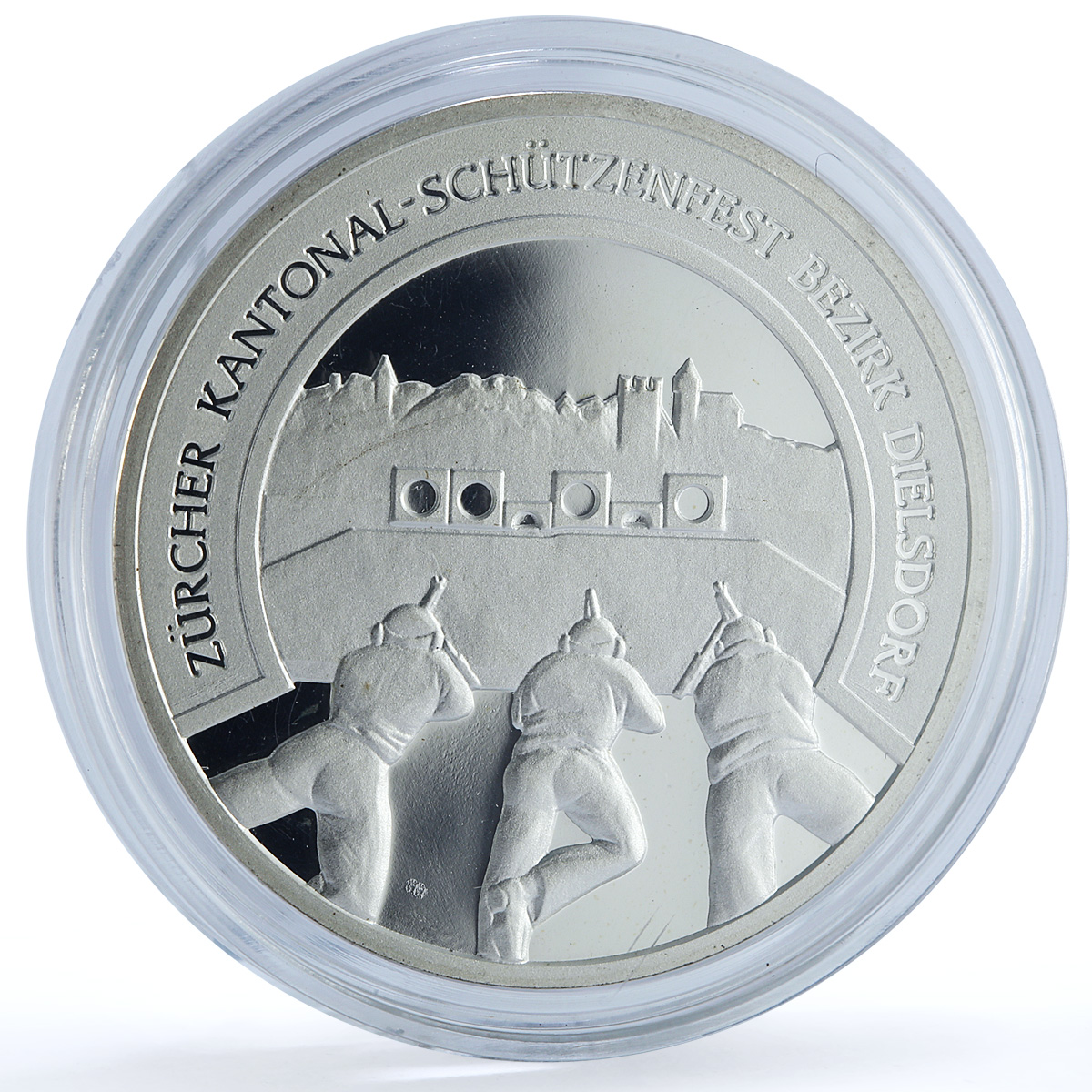 Switzerland 50 francs Dielsdorf Shooting Festival PE X#S40 Lion silver coin 1992 Switzerland 50 francs Dielsdorf Shooting Festival PE X#S40 Lion silver coin 1992
