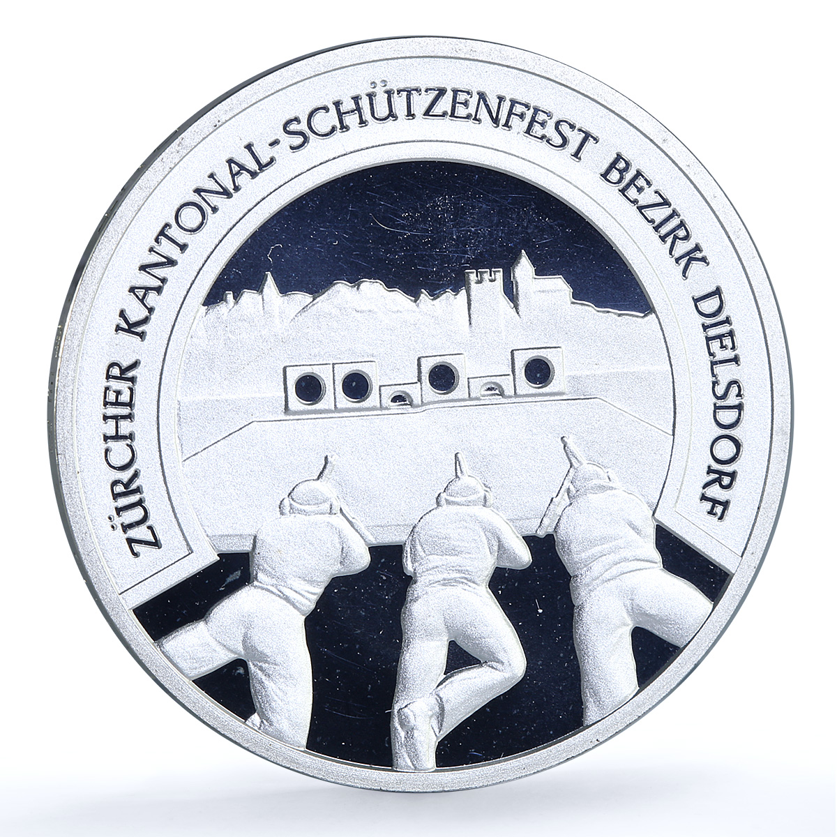 Switzerland 50 francs Dielsdorf Shooting Festival PE X#S40 Lion silver coin 1992 Switzerland 50 francs Dielsdorf Shooting Festival PE X#S40 Lion silver coin 1992