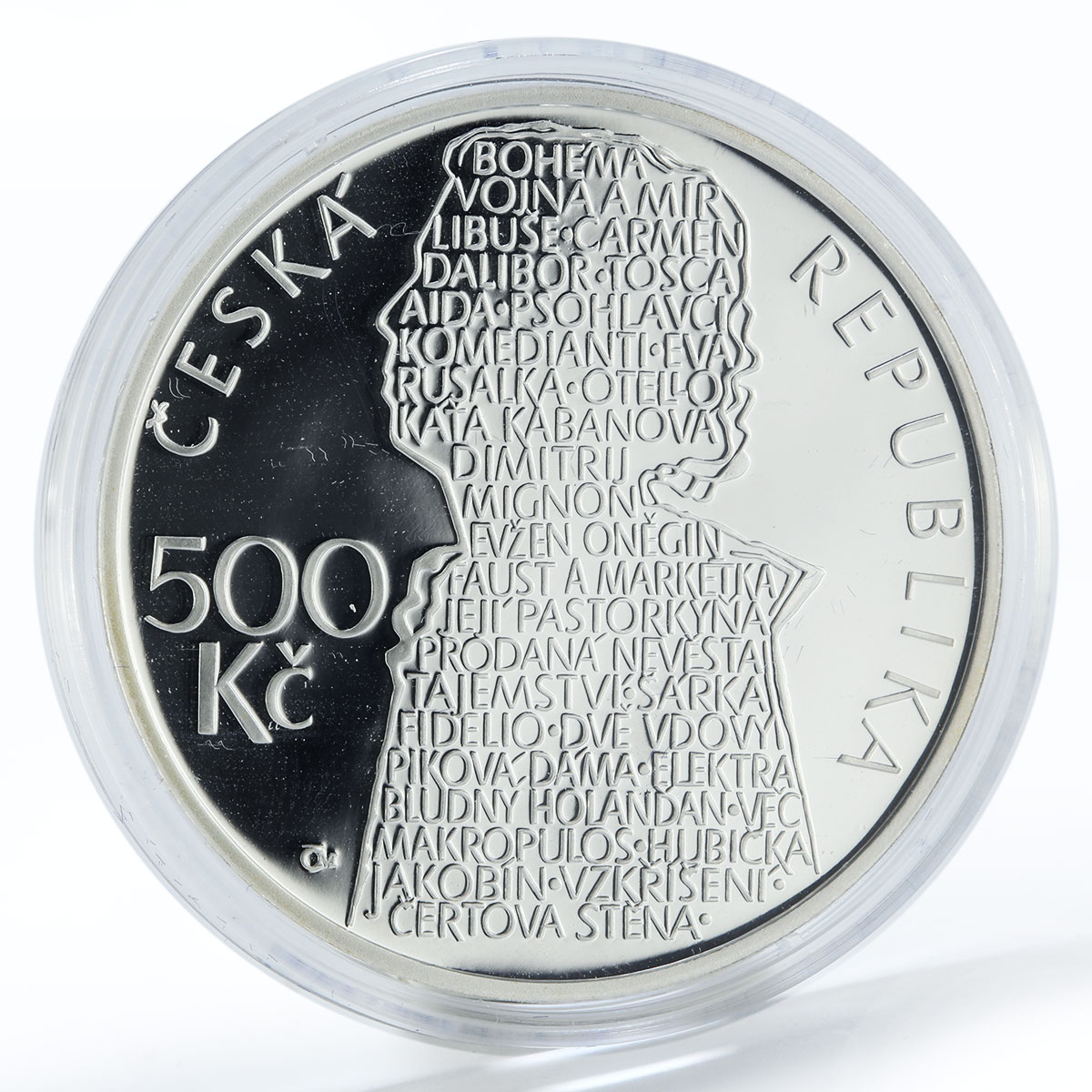 Czech Republic 500 korun 100th Anniversary birth Beno Blachut silver coin 2013