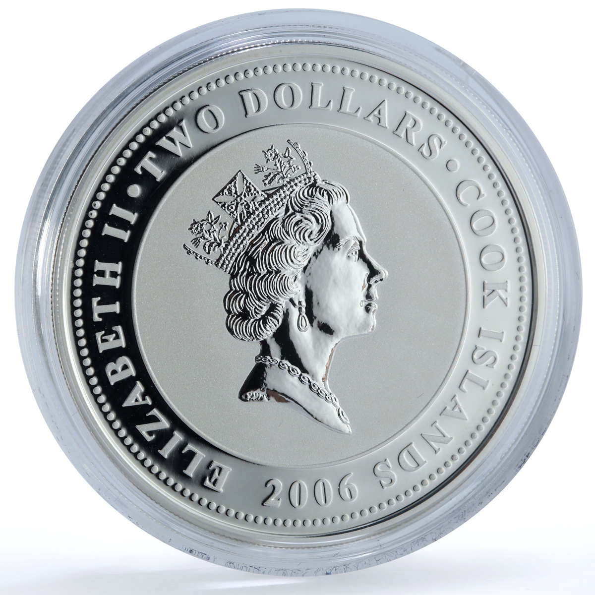 Cook Islands 2 dollars Anna Akhmatova KM-1627 Literature Poets silver coin 2006 Cook Islands 2 dollars Anna Akhmatova KM-1627 Literature Poets silver coin 2006