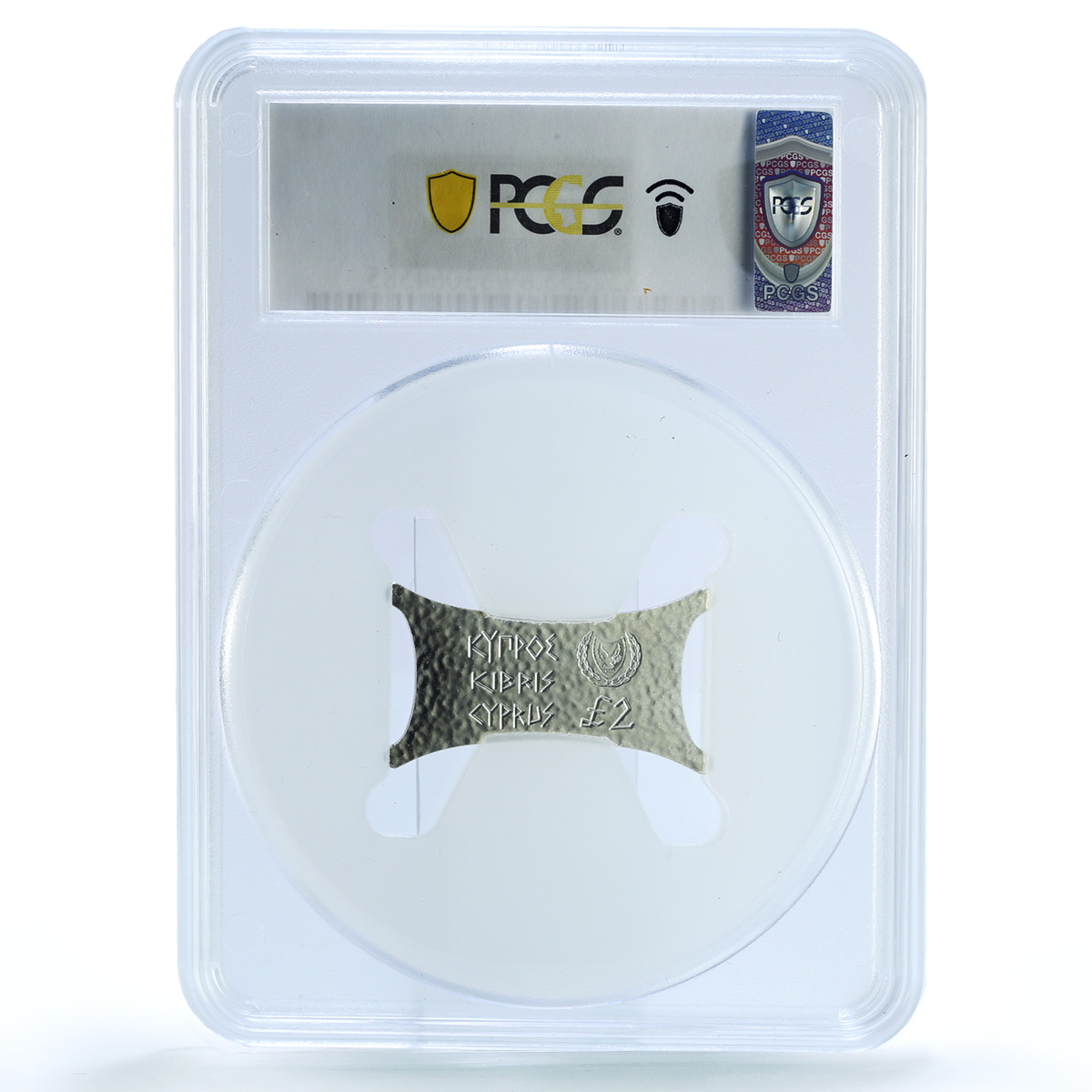 Cyprus 2 pounds Millennium KM-73a MS 69 PCGS silver coin 2000 Cyprus 2 pounds Millennium KM-73a MS 69 PCGS silver coin 2000