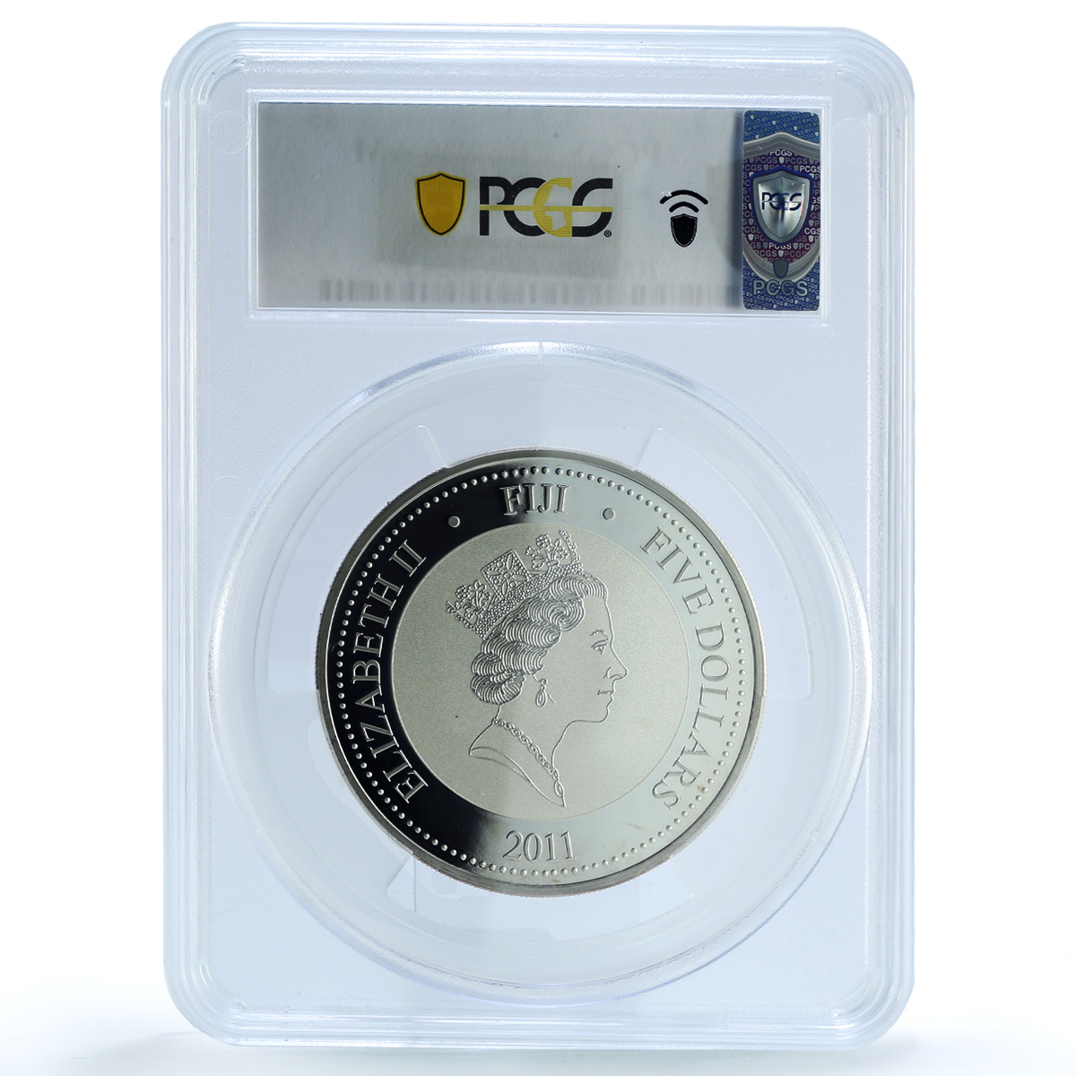 Fiji 5 dollars Paris France Gilt KM-207 City PR 69 PCGS 2 oz silver coin 2011 Fiji 5 dollars Paris France Gilt KM-207 City PR 69 PCGS 2 oz silver coin 2011