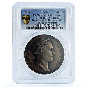 France Napoleon I Wagram Bramsen-860 Julius-2108 SP PCGS bronze medal 1809