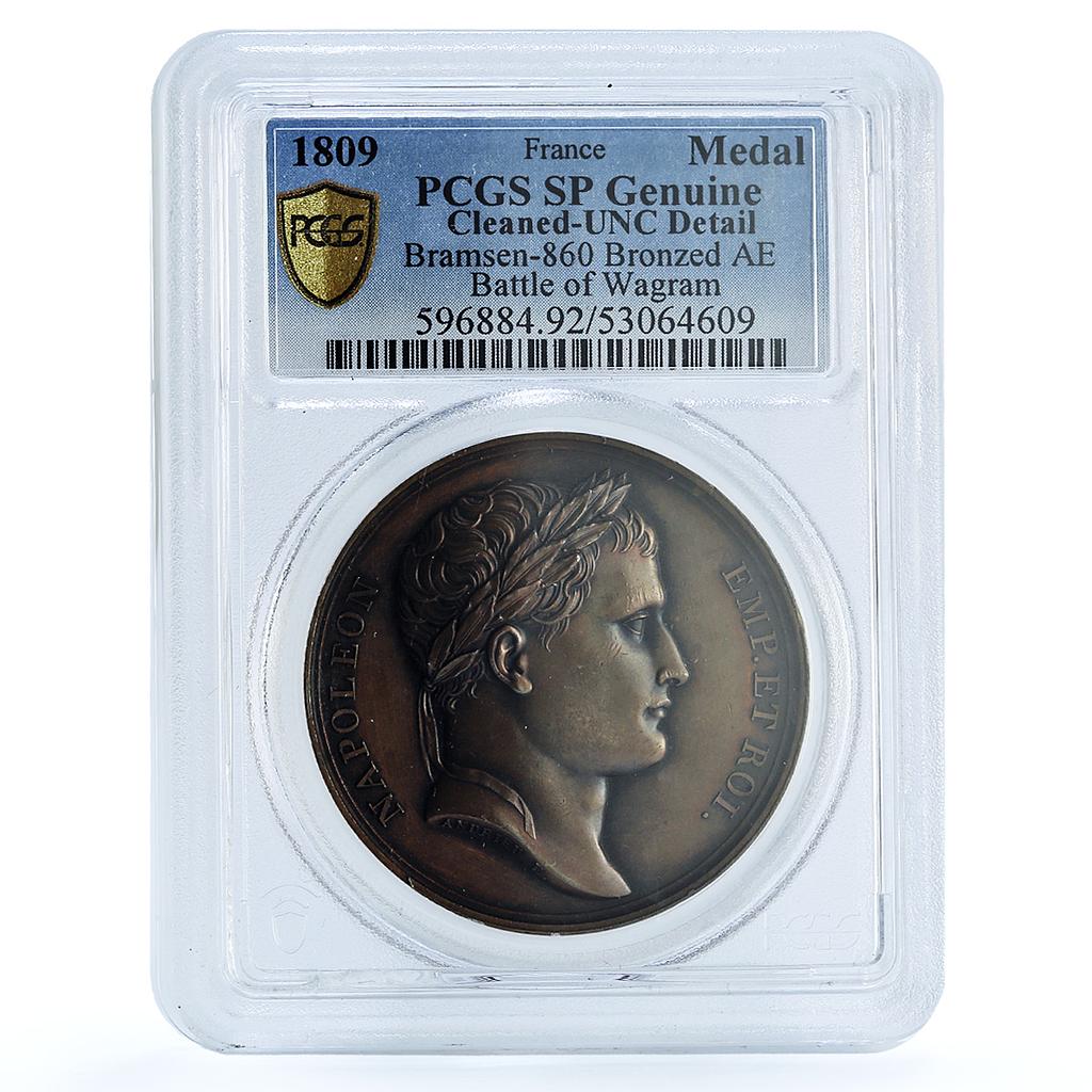 France Napoleon I Wagram Bramsen-860 Julius-2108 SP PCGS bronze medal 1809 France Napoleon I Wagram Bramsen-860 Julius-2108 SP PCGS bronze medal 1809