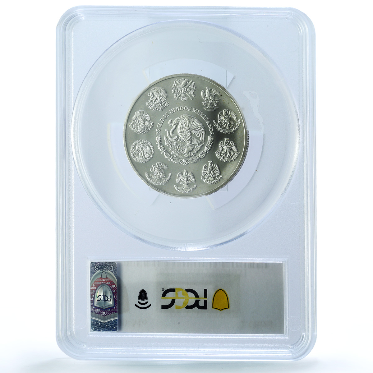 Mexico 2 onzas Libertad Angel of Independence KM-614 MS 68 PCGS silver coin 2000