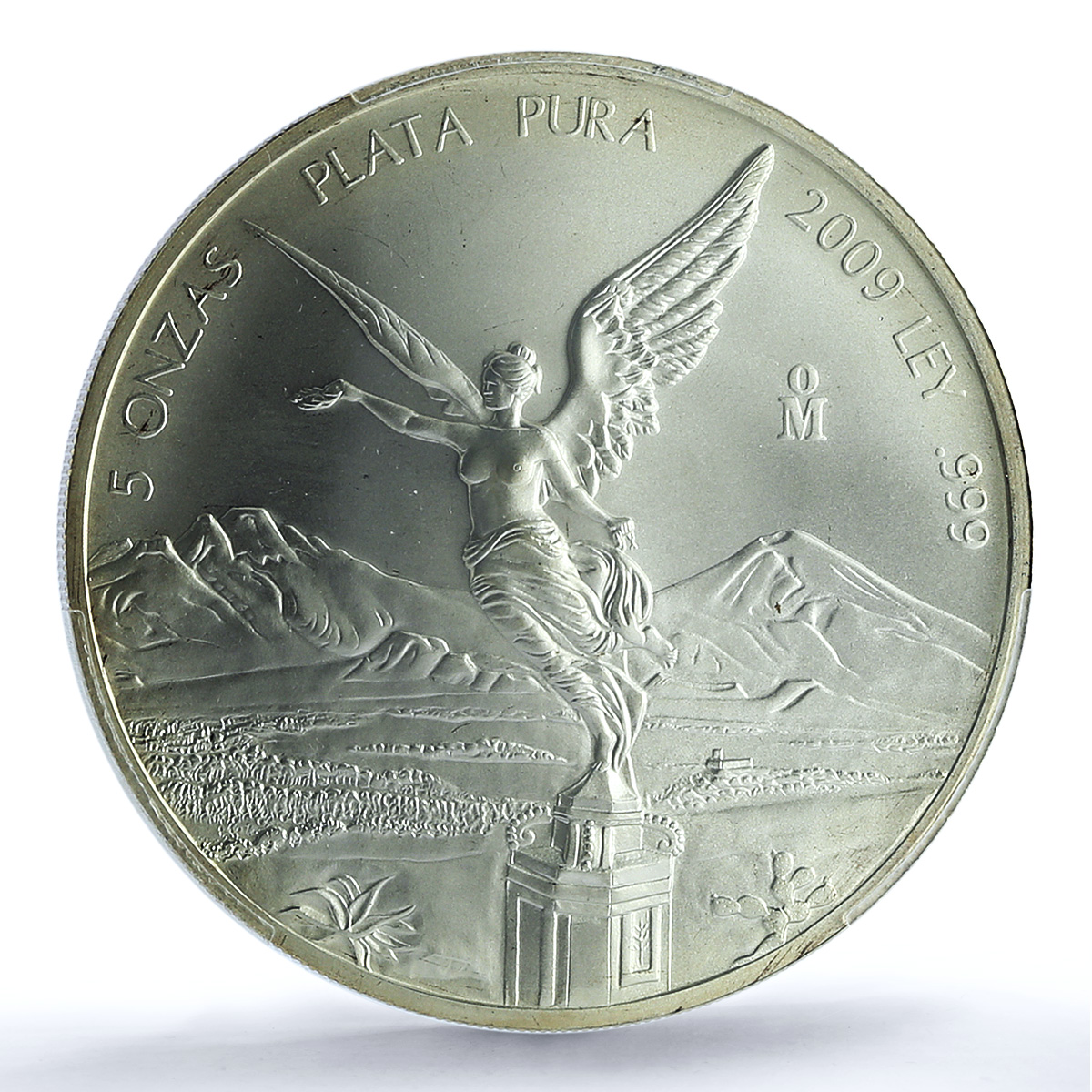 Mexico 5 onzas Libertad Angel of Independence KM-615 MS 67 PCGS silver coin 2009 Mexico 5 onzas Libertad Angel of Independence KM-615 MS 67 PCGS silver coin 2009