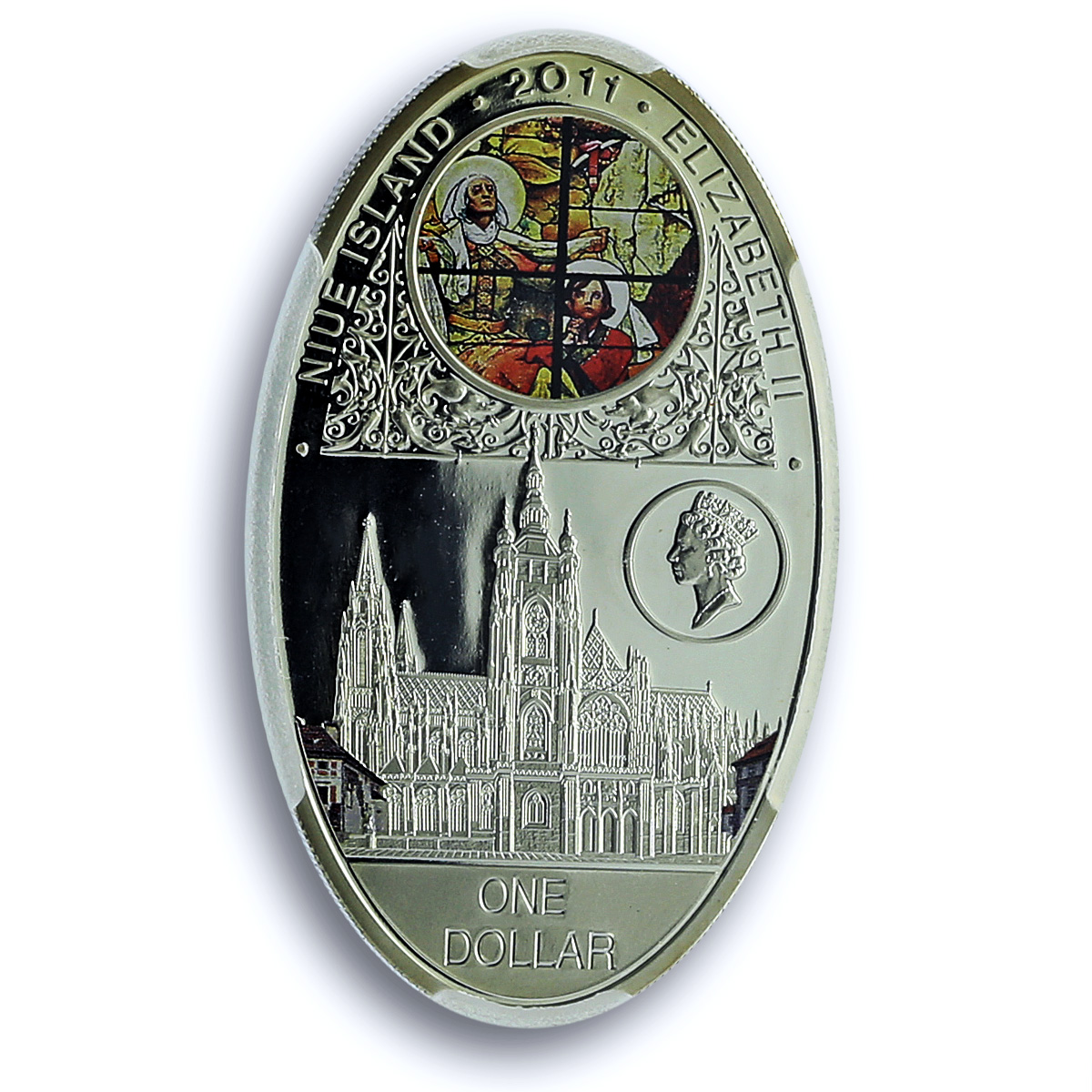 Niue 1 dollar St. Vitus Cathedral KM-705 Gothic PR 69 PCGS silver coin 2011 Niue 1 dollar St. Vitus Cathedral KM-705 Gothic PR 69 PCGS silver coin 2011