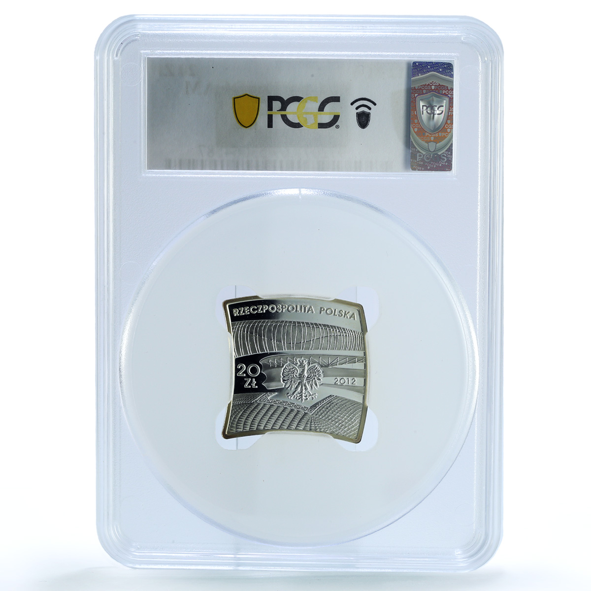 Poland Ukraine 20 zlotych UEFA Y#829 Football Cup PR 69 PCGS silver coin 2012 Poland Ukraine 20 zlotych UEFA Y#829 Football Cup PR 69 PCGS silver coin 2012
