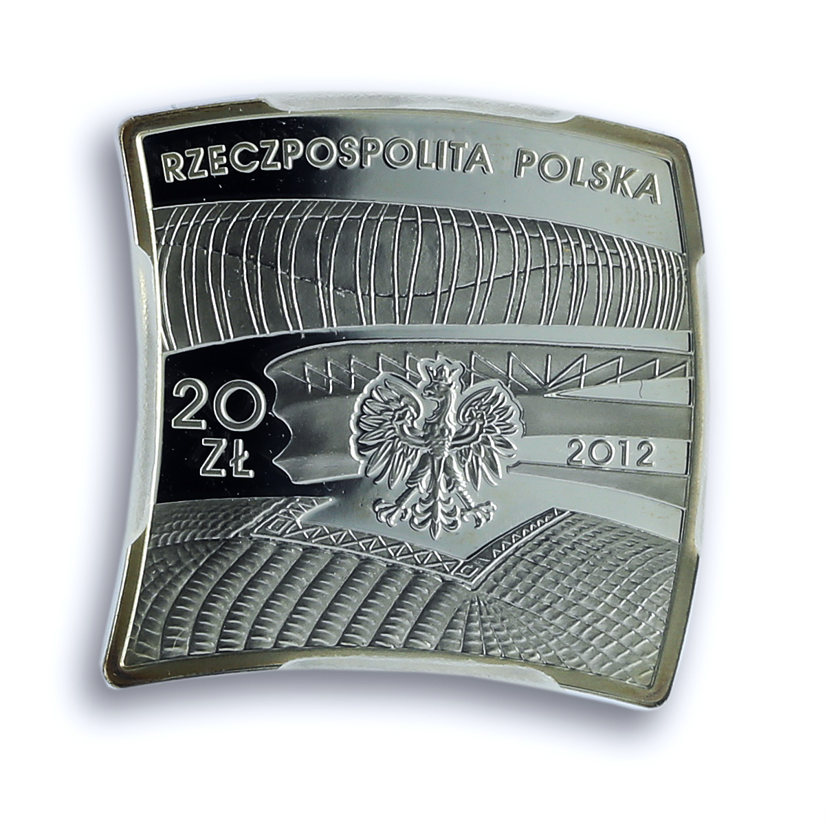 Poland Ukraine 20 zlotych UEFA Y#829 Football Cup PR 69 PCGS silver coin 2012 Poland Ukraine 20 zlotych UEFA Y#829 Football Cup PR 69 PCGS silver coin 2012
