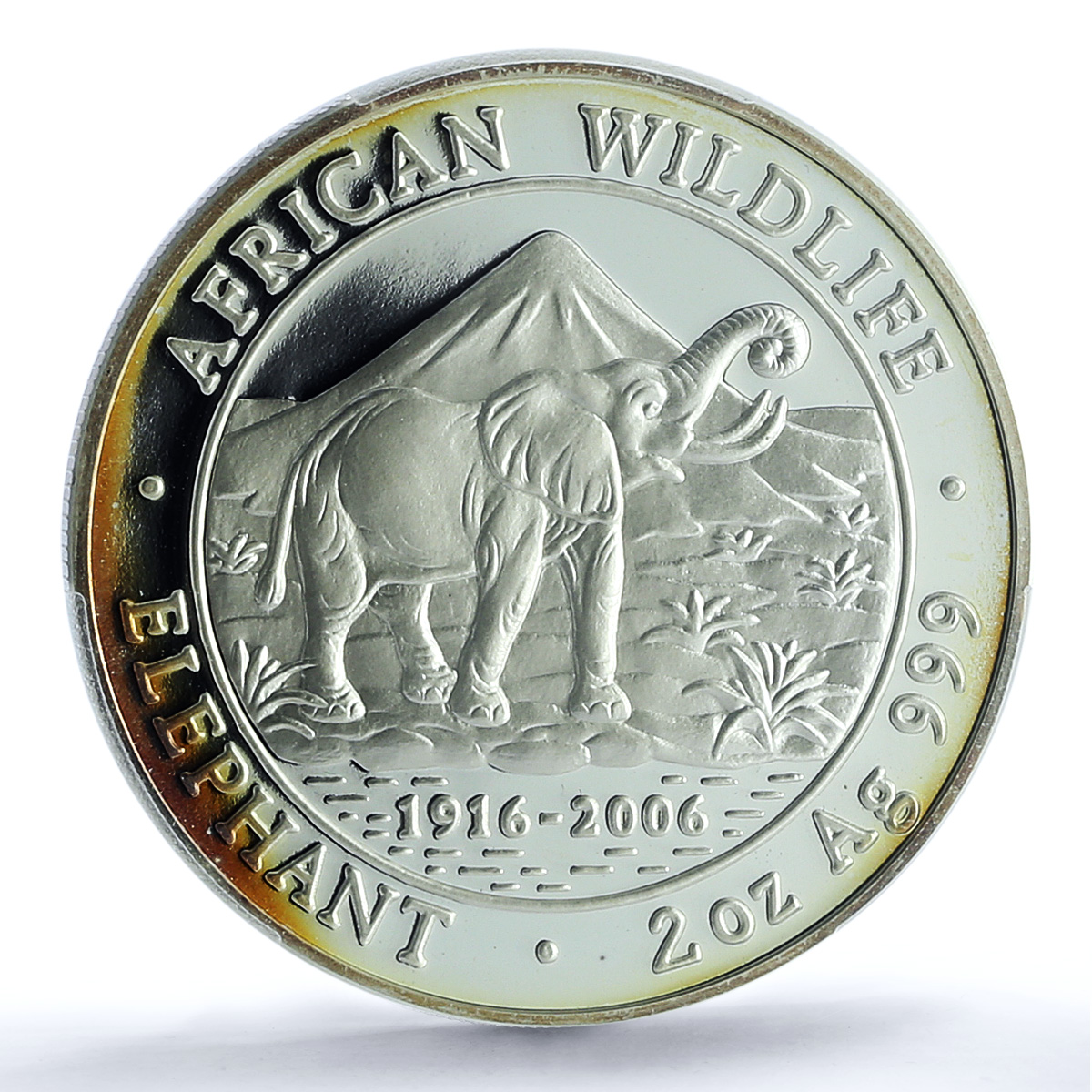 Somalia 2000 shillings Elephant KM-199 Wildlife PR 68 PCGS silver coin 2006 Somalia 2000 shillings Elephant KM-199 Wildlife PR 68 PCGS silver coin 2006