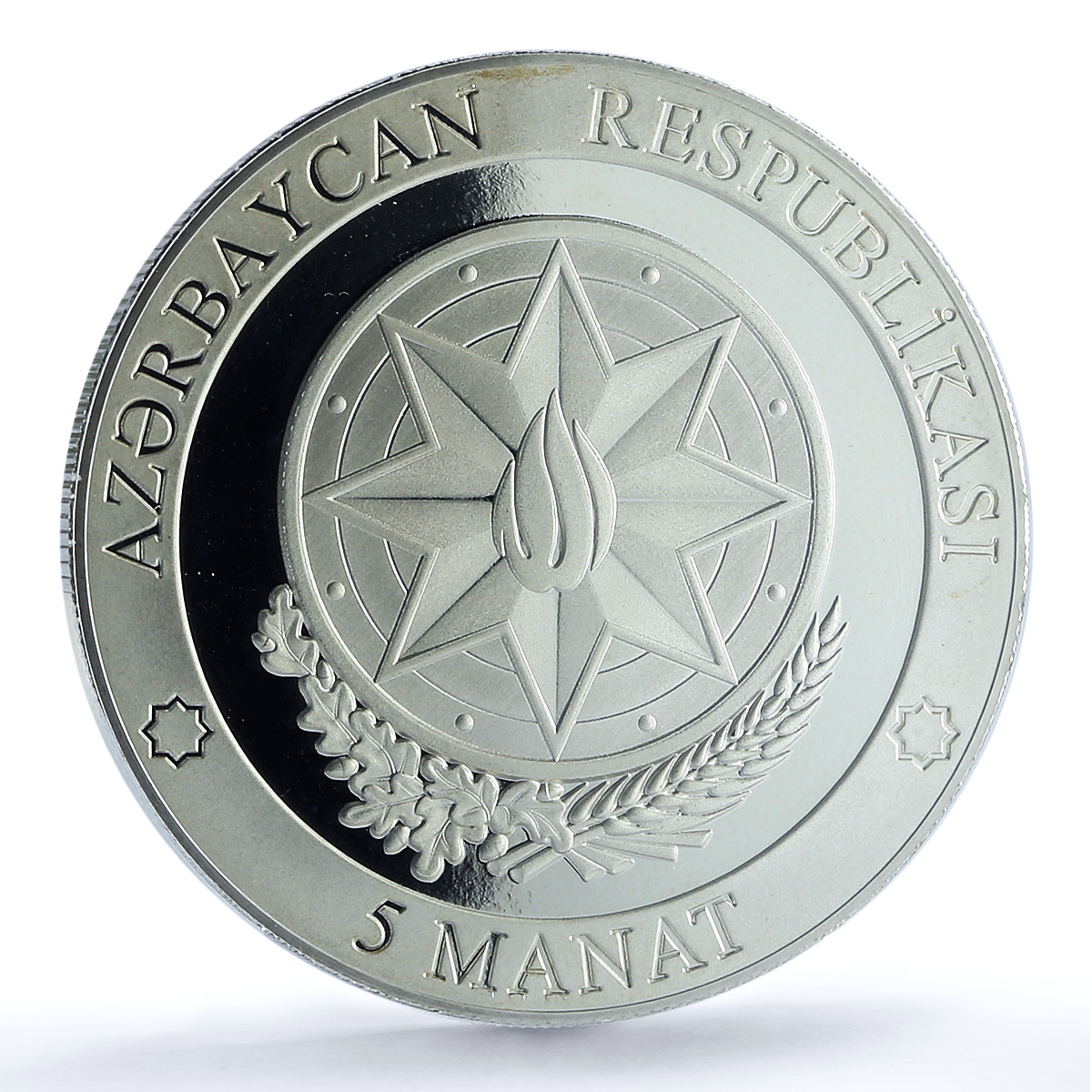 Azerbaijan 5 manat Zangilan KM-98 Karabakh War Victory PR 70 PCGS Ag coin 2021 Azerbaijan 5 manat Zangilan KM-98 Karabakh War Victory PR 70 PCGS Ag coin 2021