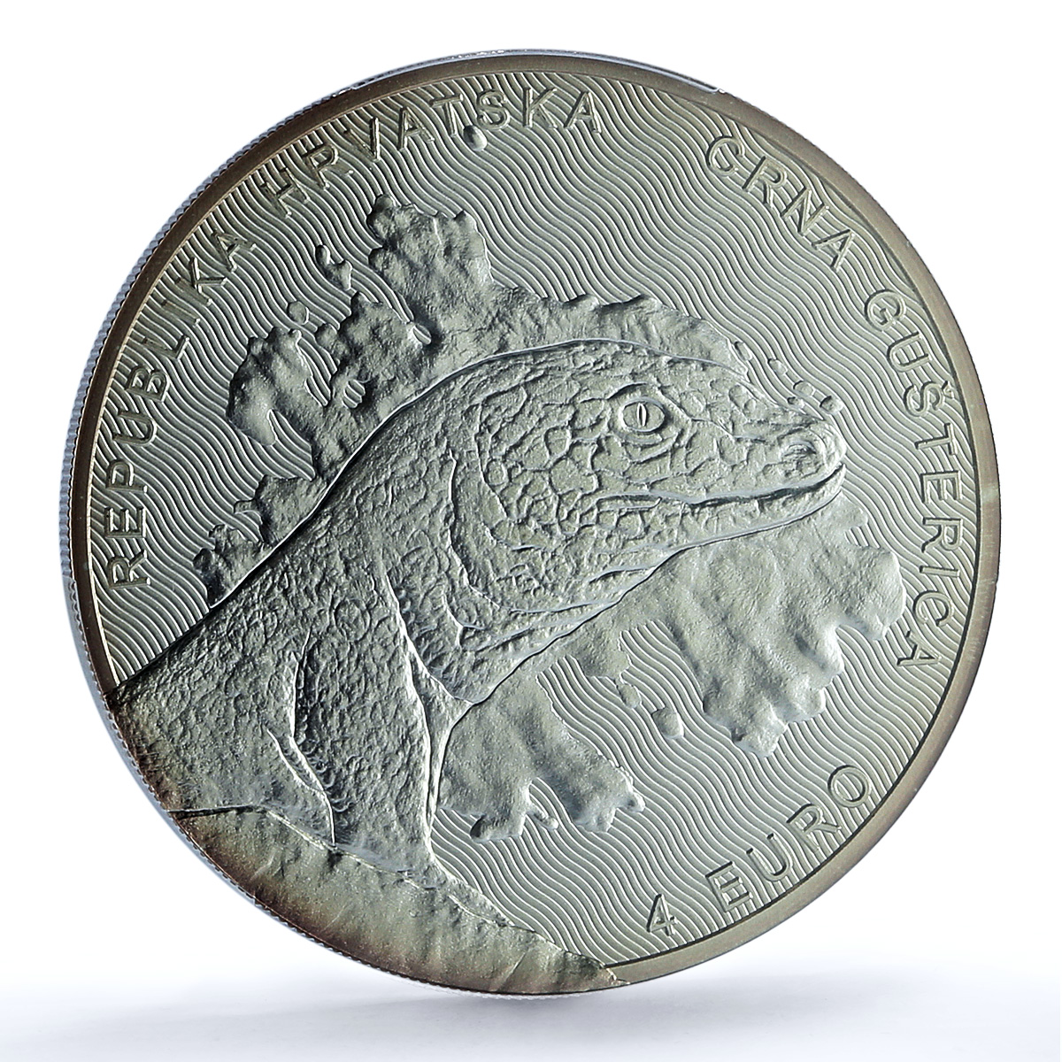 Croatia 4 euros Black Lizard KM-153 Wildlife Fauna MS 70 PCGS silver coin 2024 Croatia 4 euros Black Lizard KM-153 Wildlife Fauna MS 70 PCGS silver coin 2024