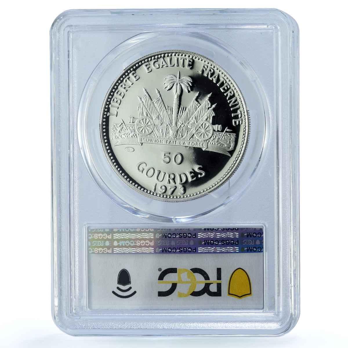 Haiti 50 gourdes Woman and Child KM-105 PR 69 PCGS silver coin 1973 Haiti 50 gourdes Woman and Child KM-105 PR 69 PCGS silver coin 1973