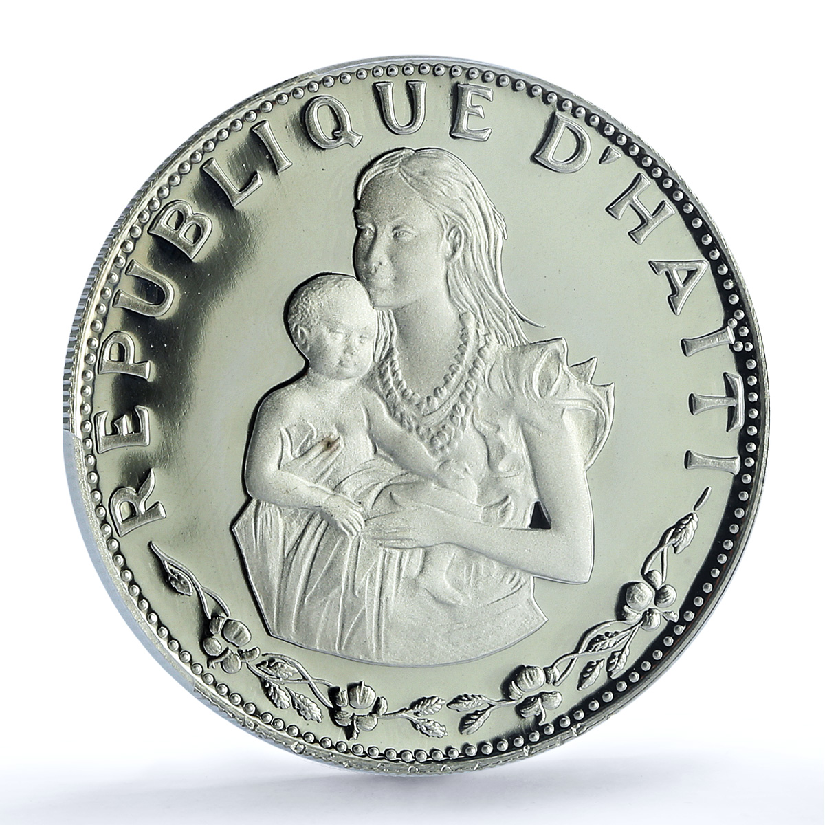 Haiti 50 gourdes Woman and Child KM-105 PR 69 PCGS silver coin 1973 Haiti 50 gourdes Woman and Child KM-105 PR 69 PCGS silver coin 1973