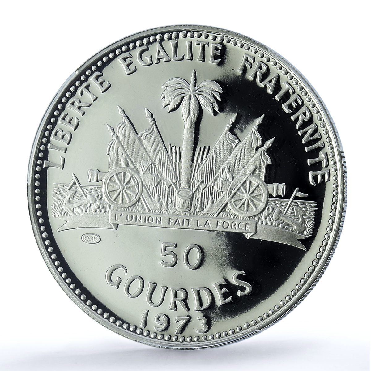 Haiti 50 gourdes Woman and Child KM-105 PR 69 PCGS silver coin 1973 Haiti 50 gourdes Woman and Child KM-105 PR 69 PCGS silver coin 1973
