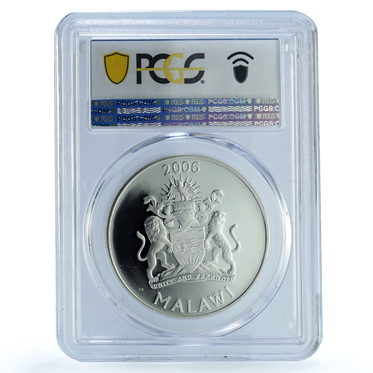Malawi 5 kwacha Pyramids KM-169 Journey Africa Camel PR 70 PCGS silver coin 2006