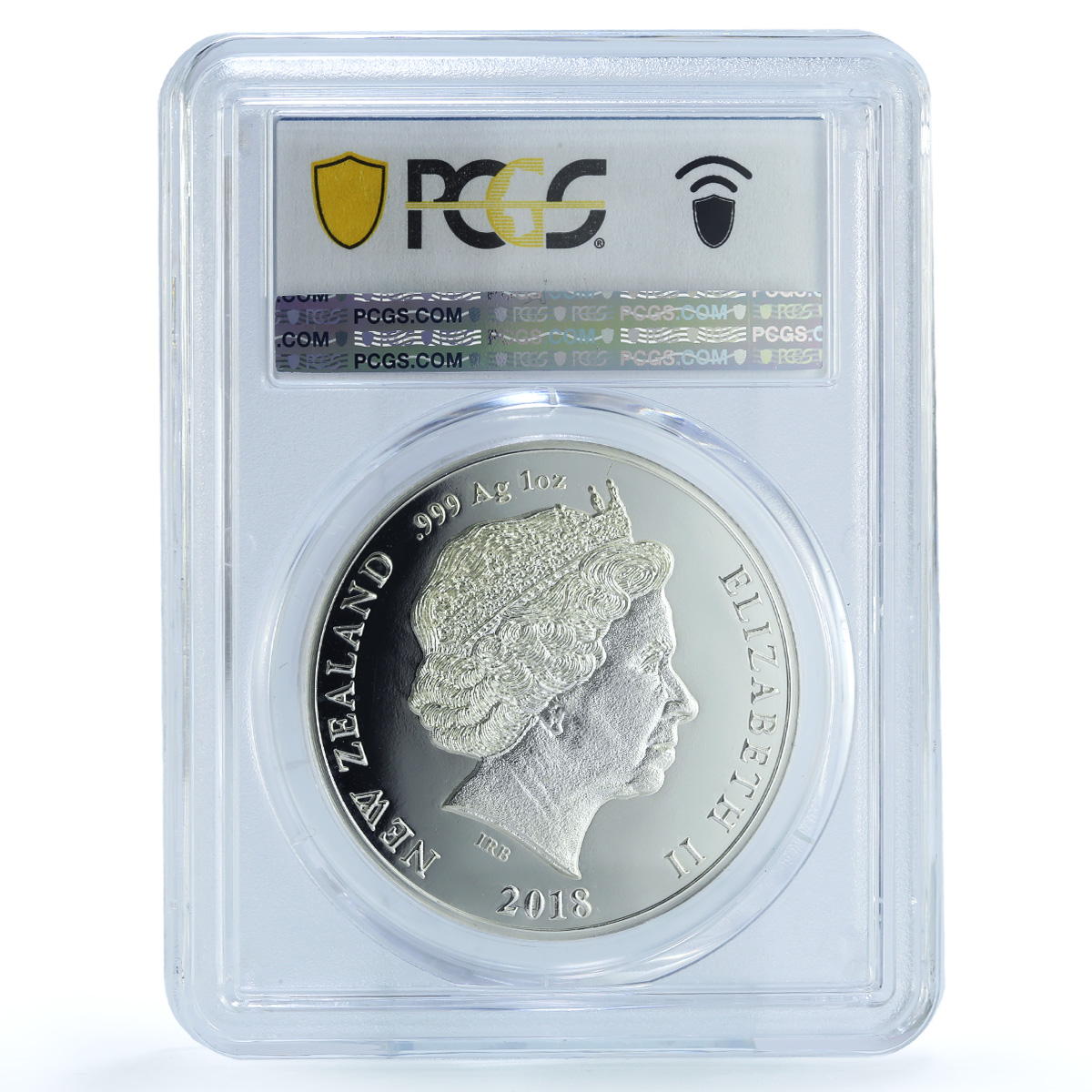 New Zealand 1 dollar Sperm Whale Wildlife Fauna PR 69 PCGS silver coin 2018