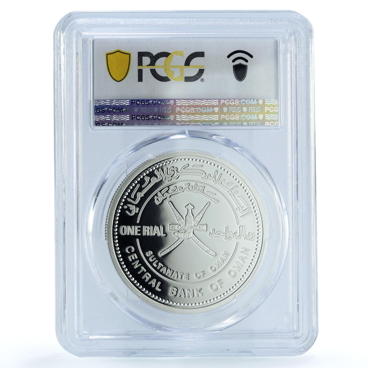Oman 1 rial Dolphin KM-157 Environment Collection PR 70 PCGS silver coin 2002 Oman 1 rial Dolphin KM-157 Environment Collection PR 70 PCGS silver coin 2002