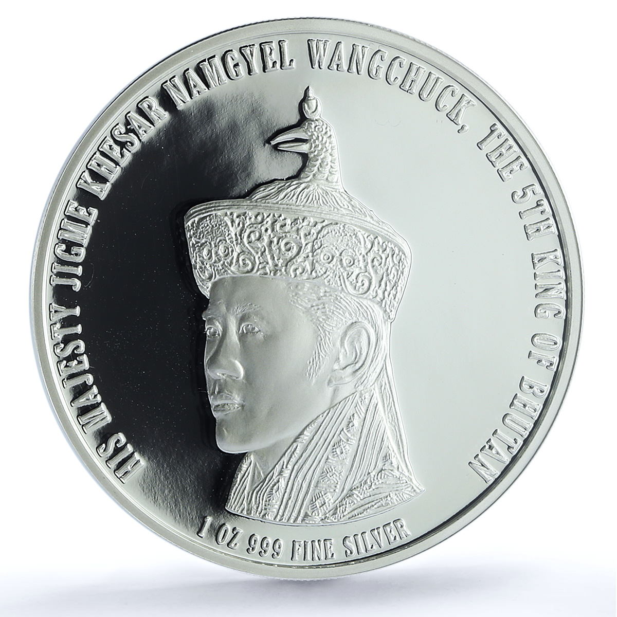 Bhutan 500 ngultrum Jigme Wangchuk 5th King Birth PR 70 PCGS silver coin 2015 Bhutan 500 ngultrum Jigme Wangchuk 5th King Birth PR 70 PCGS silver coin 2015