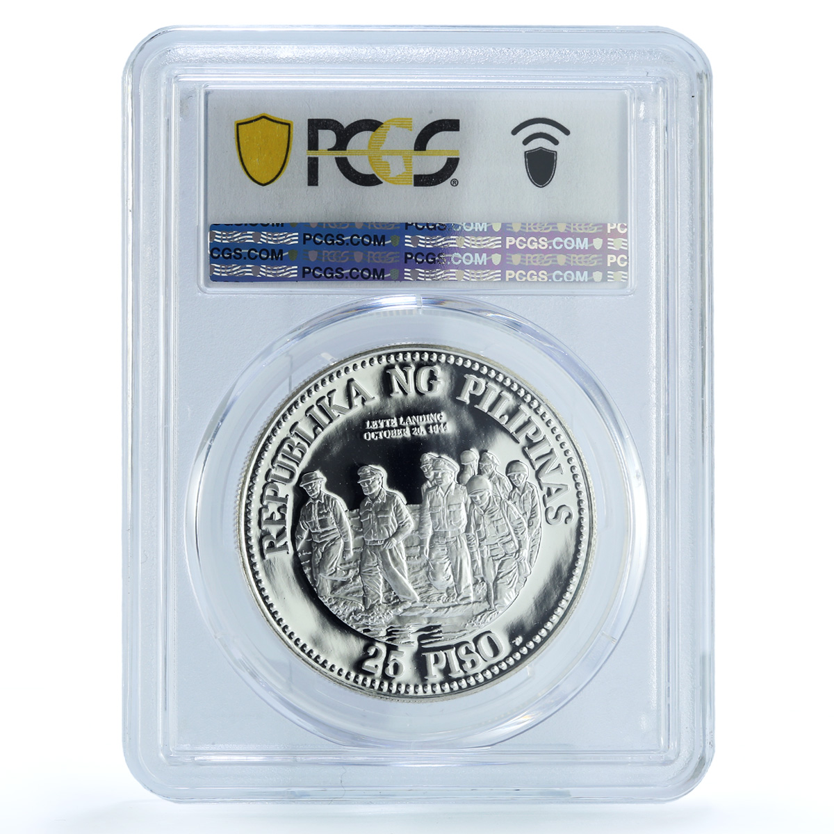 Philippines 25 piso General Douglas MacArthur KM-230 PR 69 PCGS silver coin 1980 Philippines 25 piso General Douglas MacArthur KM-230 PR 69 PCGS silver coin 1980