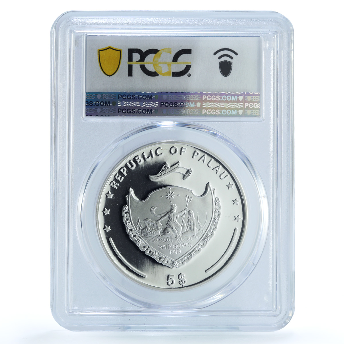 Palau 5 dollars Ferrari KM-122 Anniversary Car PR 69 PCGS silver coin 2007