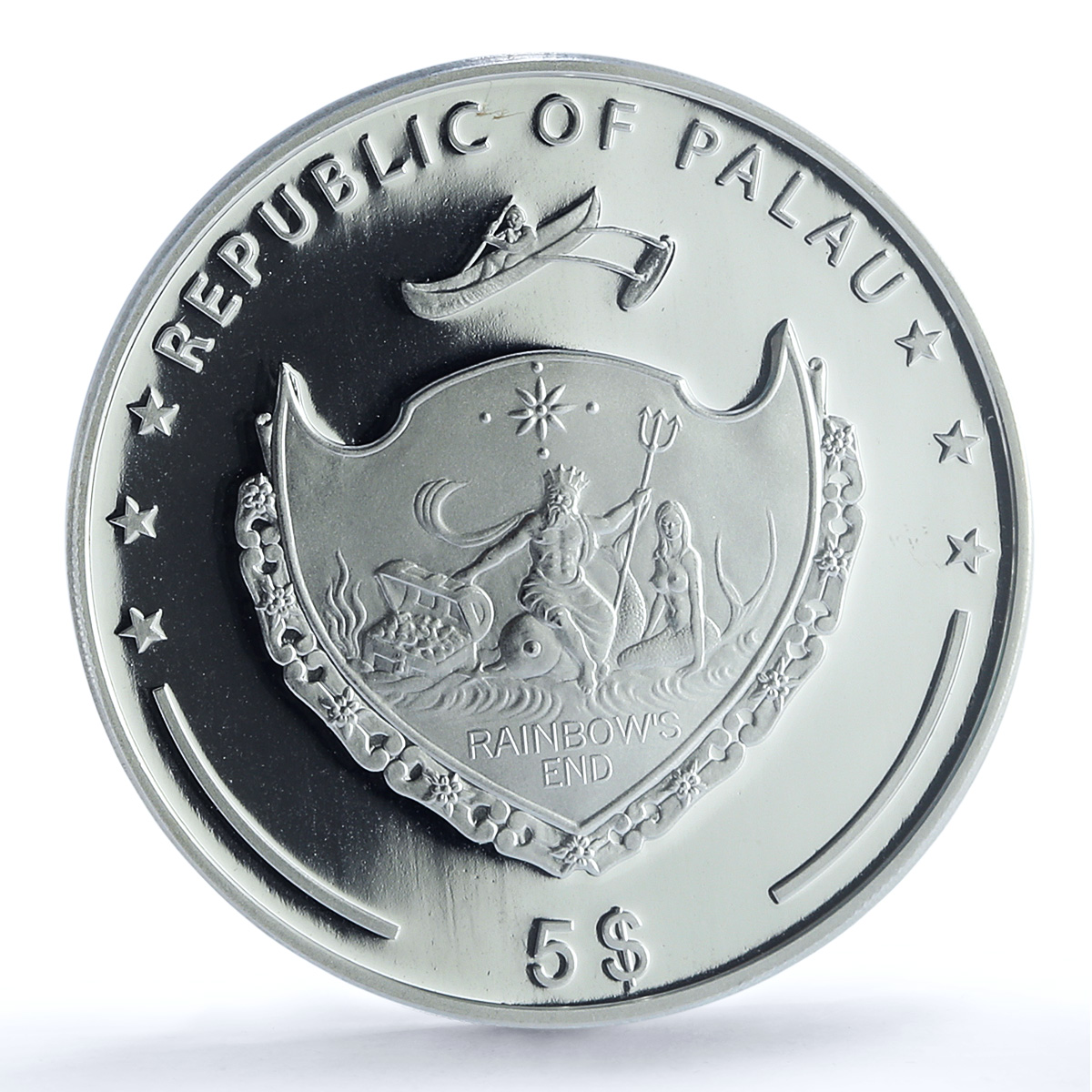 Palau 5 dollars Ferrari KM-122 Anniversary Car PR 69 PCGS silver coin 2007