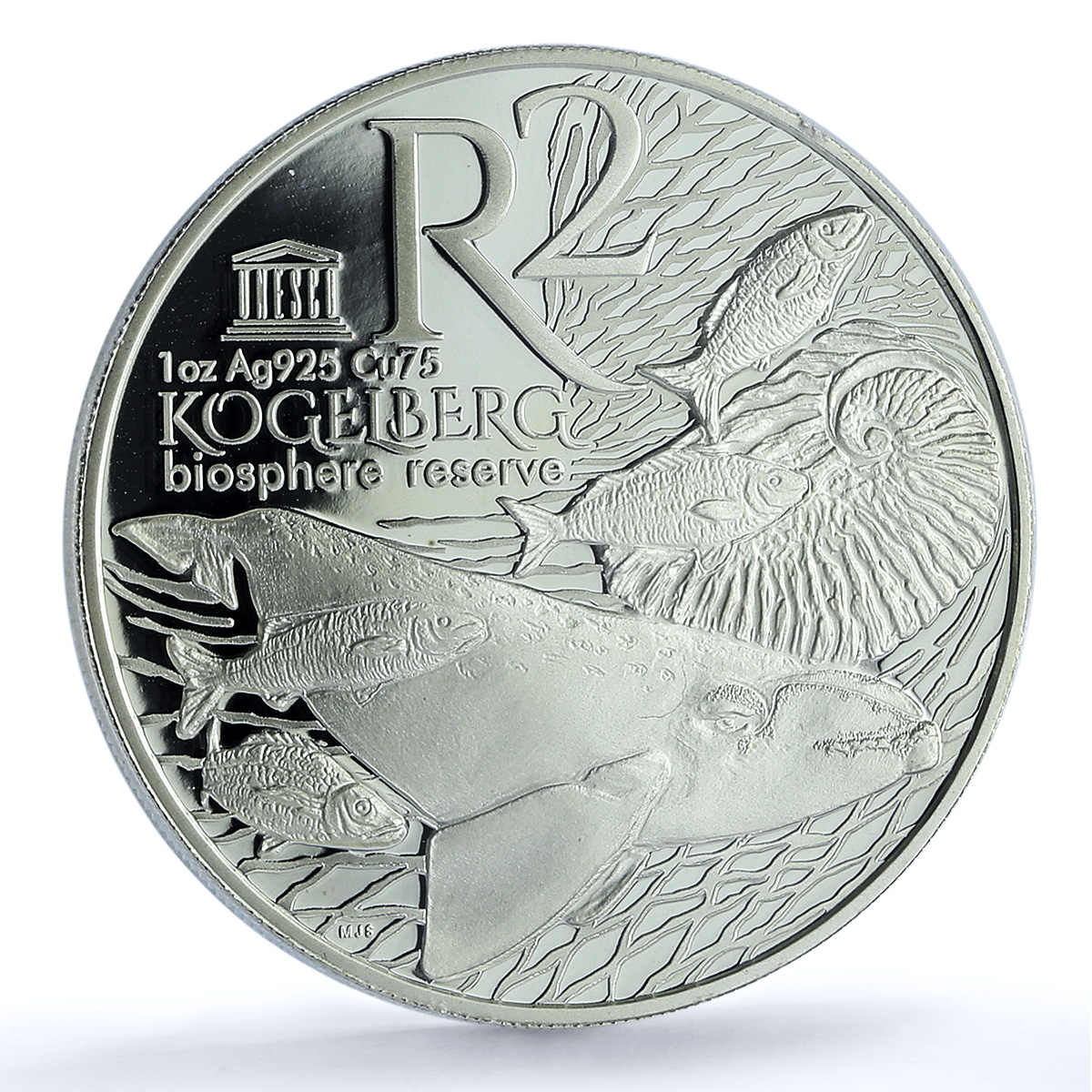 South Africa 2 rand Kogelberg Marine Whale Fish PR 70 PCGS silver coin 2015 South Africa 2 rand Kogelberg Marine Whale Fish PR 70 PCGS silver coin 2015